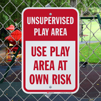 Caution: Unsupervised play area