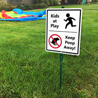 Kids At Play With Graphic Signs