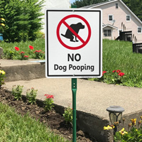 No Pooping Dog Sign