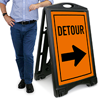 Detour A-Frame Portable Sidewalk Sign