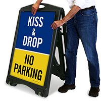 Kiss and Drop - No Parking Sign