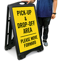 Pick-Up and Drop-Off Area Sign