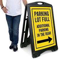 Additional Parking In The Rear Sign