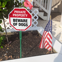 No trespassign sign for the the front of the house