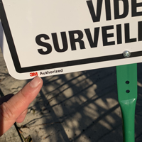 Security Monitoring Property Sign
