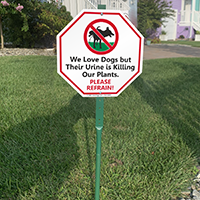 Pet-Friendly Garden Reminder Signage