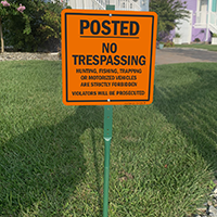 Legal Action Threat Lawn Sign
