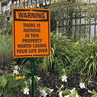 Vacant Property Alert: LawnBoss Sign