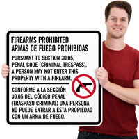 Firearm Prohibited Sign