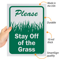 Keep Off the Grass Sign Bundle