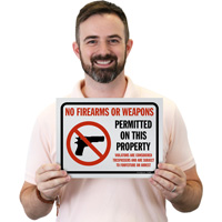 weapon-free environment signs