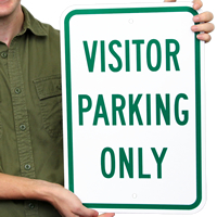 Visitor Parking Only Reserved Sign