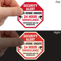 24 Hour Surveillance Label
