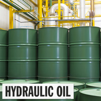 Label for identifying hydraulic oil