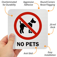 No Pets Pool Marker