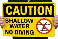 Pool Caution Sign