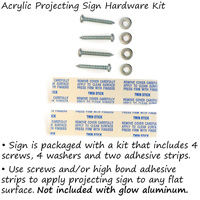 Projecting Hygiene Sign