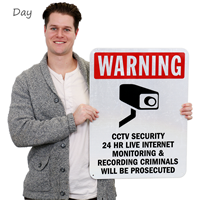 24 Hour Internet Monitoring Security Sign