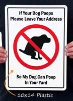 Funny Dog Poop Sign