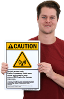 Radio Frequency ANSI Caution Signs