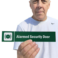 Alarmed Security Door Sign