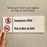 Employees Only Stackable Sign