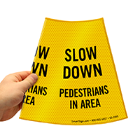 Pedestrians In Area Sign