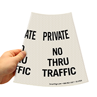 No Thru Traffic Road Traffic Sign