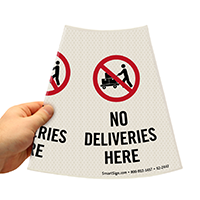 No Deliveries Here Sign