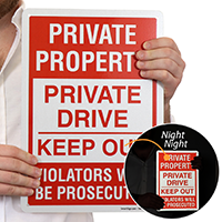 Private Property Private Drive Keep Out Sign