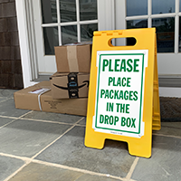 FloorBoss Sign: Place Packages in the Drop Box