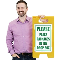 Drop Box Package Instructions FloorBoss Sign