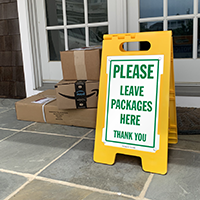 Package Drop Zone Sign