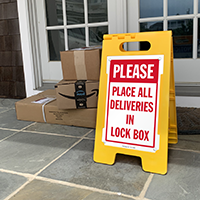 FloorBoss Signage for Secure Delivery Instructions