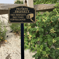 Private Property Plaque With Stake