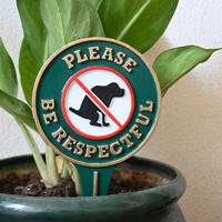 Respectful Pet Owners Lawn Sign