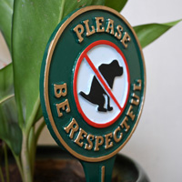 Lawn Etiquette Stake for Pet Owners