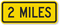 2 Mile Sign