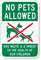 No Pets Allowed Sign (With Graphic)