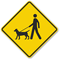 Leashed Pets Symbol Sign