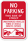 No Parking Side of Street, Unauthorized Towed Sign
