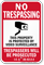 Indiana Trespassers Will Be Prosecuted Sign