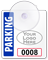 Custom Suction-Cup Mini Parking Permits with Logo, Numbering