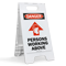 Danger Persons Working Above Fold-Ups® Floor Sign