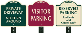 18 Inch x 18 Inch Parking SignatureSign™