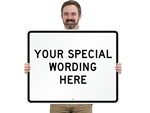 30" x 24" Custom Horizontal Signs