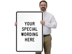 36" x 24" Custom Vertical Signs