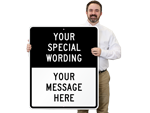 36" x 30" Custom Split Signs