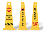 360Boss 4 Sided Safety Cone Sign