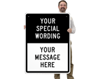 48" x 36" Custom Split Signs